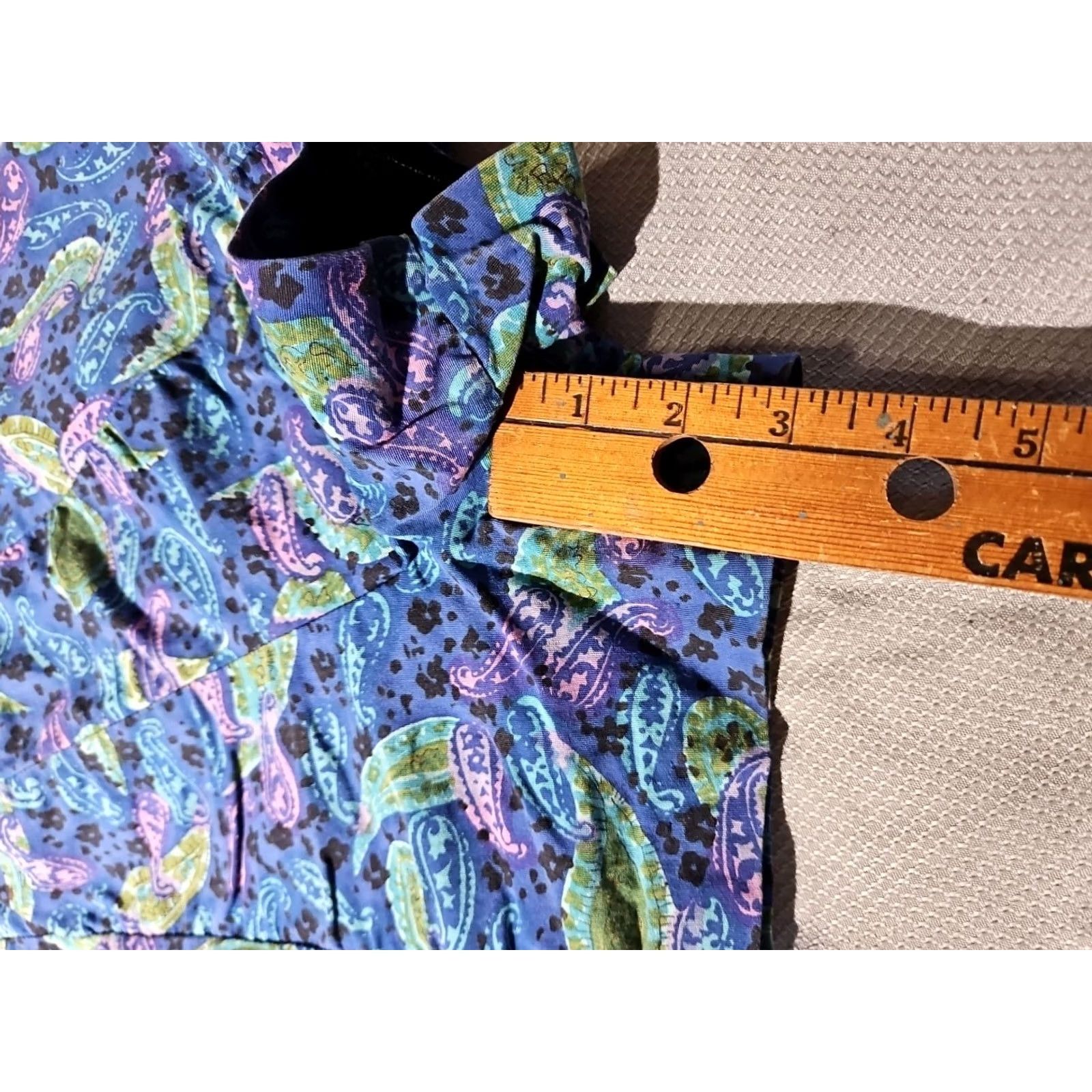 Vintage VINTAGE Rose Marie Reid Paisley Womens Blue One Piece Swimsuit Skorts Romper Size M Size 32" / US 10 / IT 46 - 6 Thumbnail