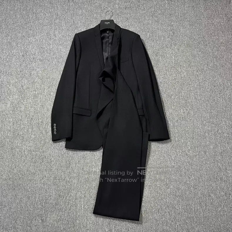 Dior Dior Black scarf bib suit Size 46R - 1 Thumbnail