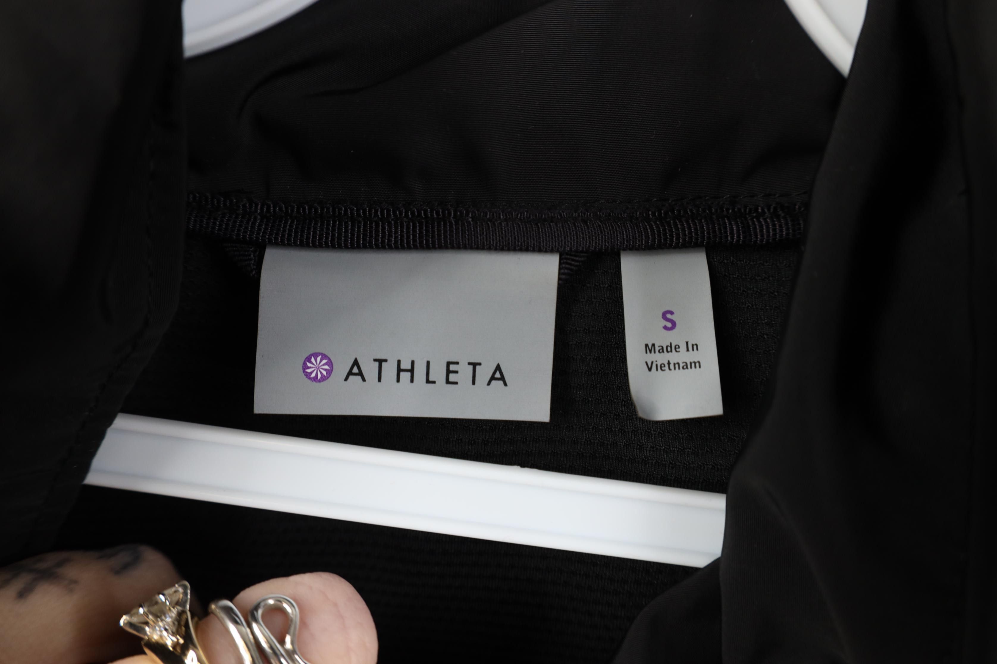 Athleta Athleta Resistant Drip Drop Hooded Rain Jacket Parka Black Size S / US 4 / IT 40 - 8 Thumbnail