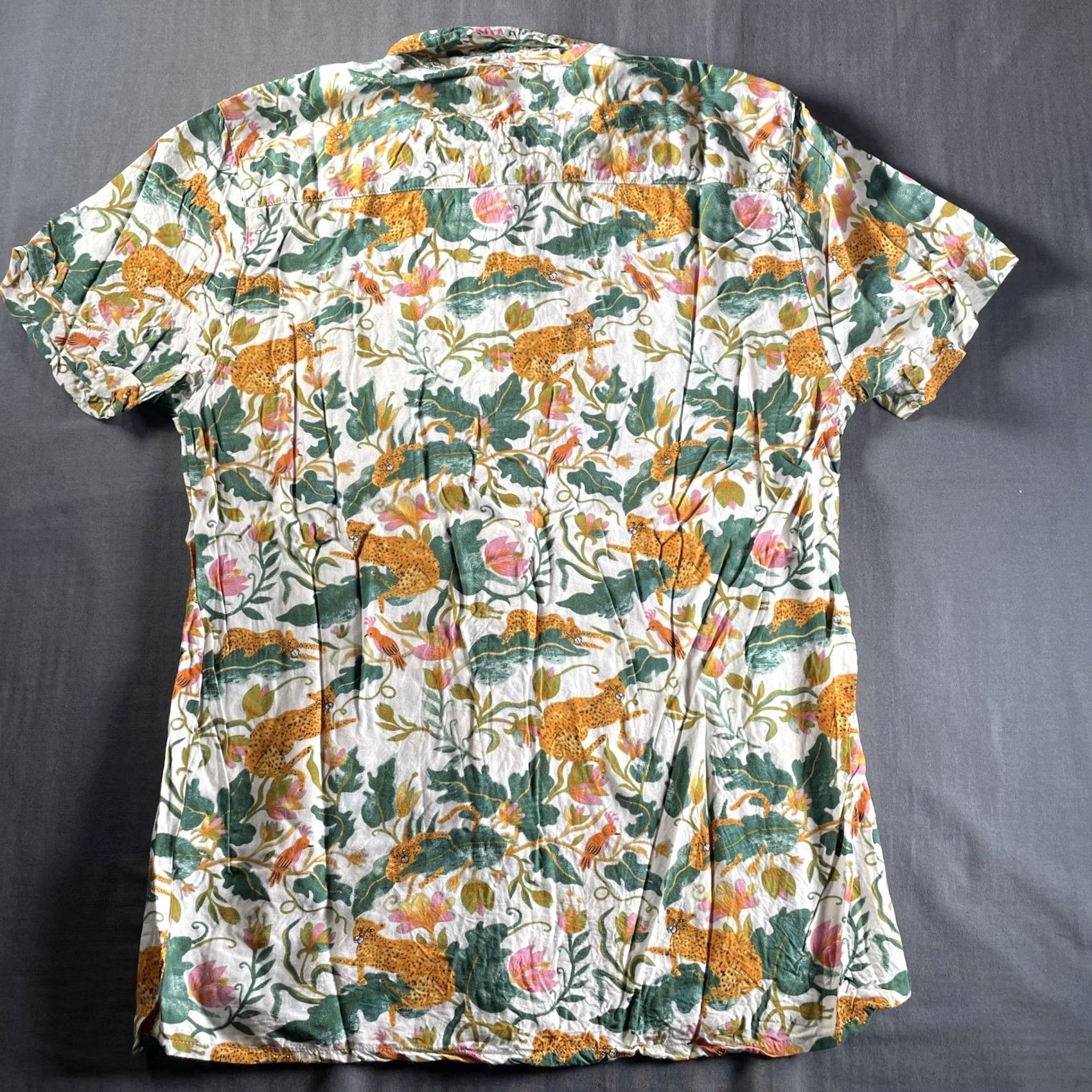 Vintage RJC Shirt Mens Medium Leopard Tropical Rebel James & Charli Short Sleeve Viscose Size US M / EU 48-50 / 2 - 6 Thumbnail