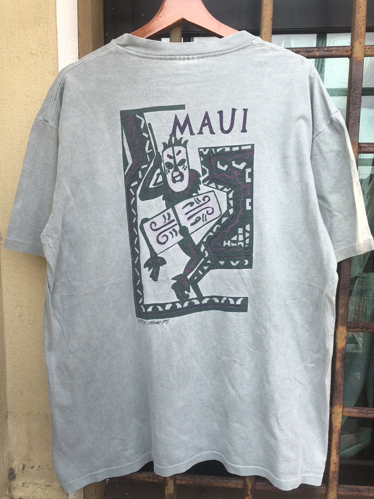 Vintage 1991 Hawaii Single Stich Shirt Size US XL / EU 56 / 4 - 4 Thumbnail