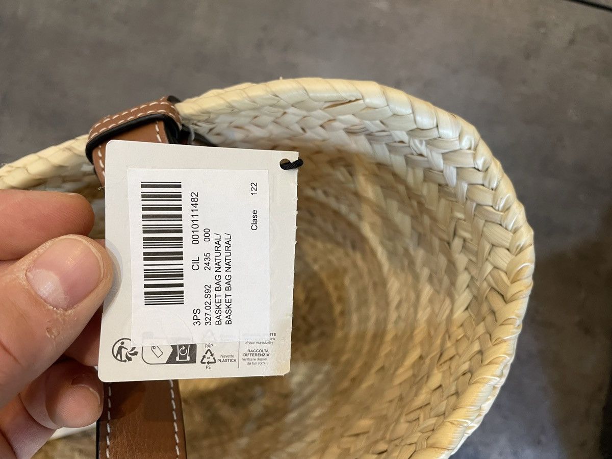 Loewe Large basket bag in palm leaf and calfskin Size ONE SIZE - 4 Thumbnail