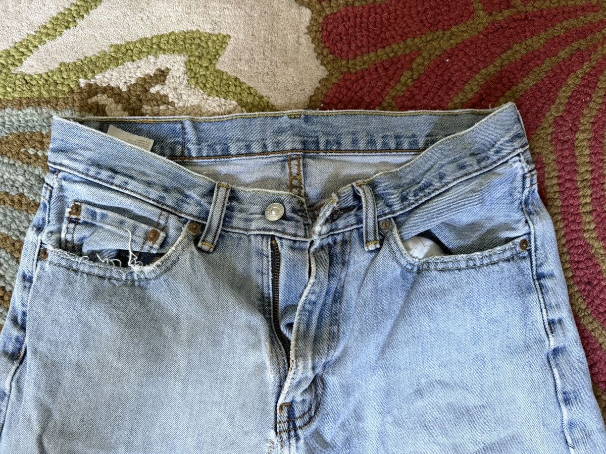 Carhartt Vtg Levi's 505 Men's Light Blue Jeans Regular Fit Slit Hems Size US 30 / EU 46 - 4 Thumbnail