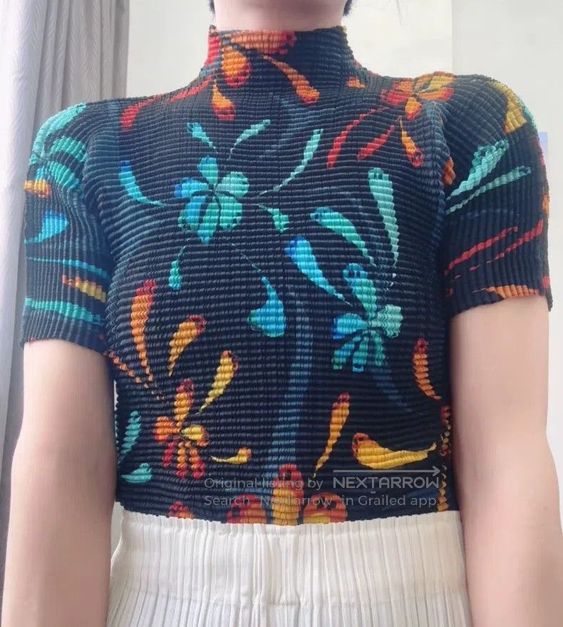 Issey Miyake Issey Miyake Printed Short Sleeve T-shirt Size M / US 6-8 / IT 42-44 - 7 Thumbnail