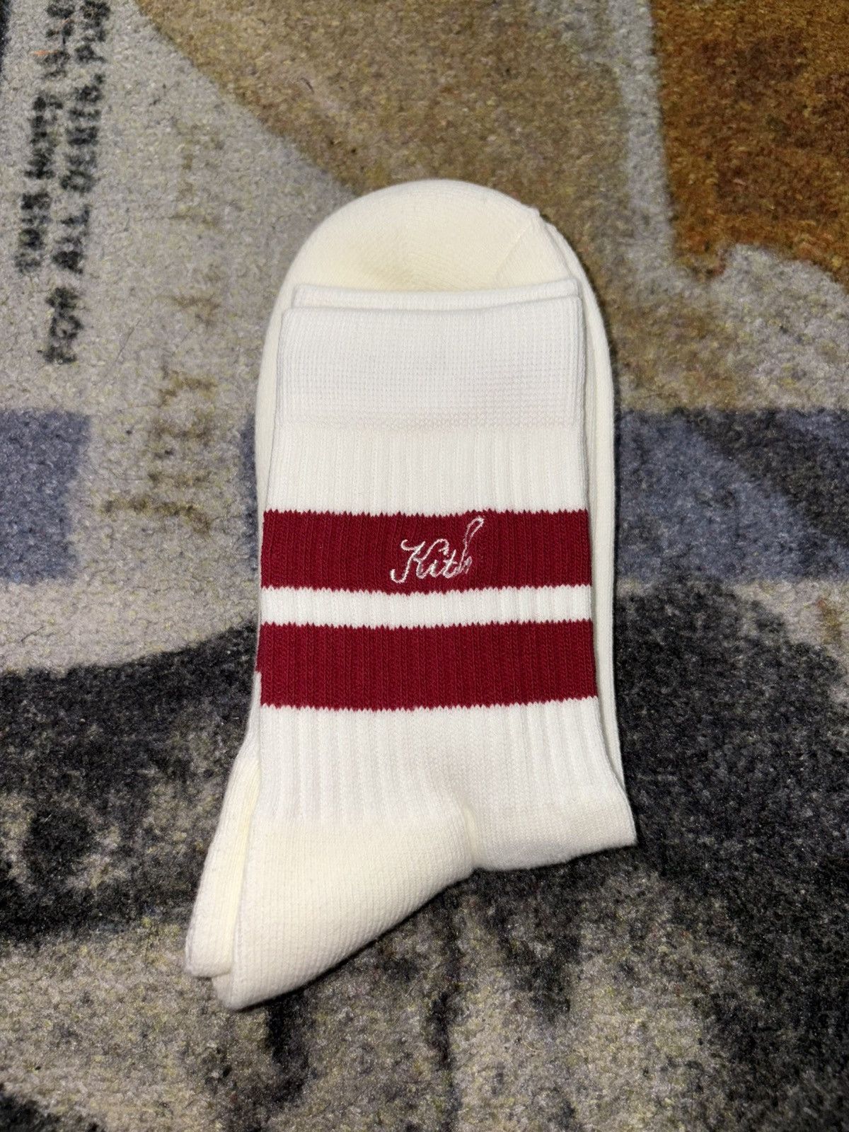 Kith Kith Striped Mid Crew Socks Size ONE SIZE - 1 Thumbnail
