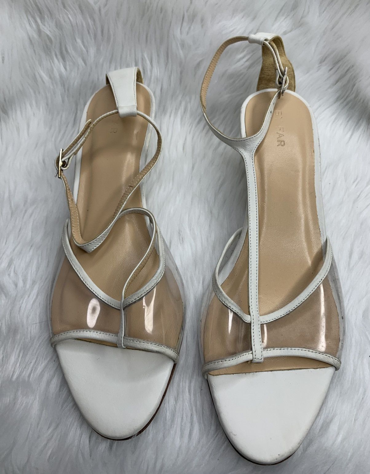 By Far By Far Kitten Heels Sandals Size US 7 / IT 37 - 6 Thumbnail