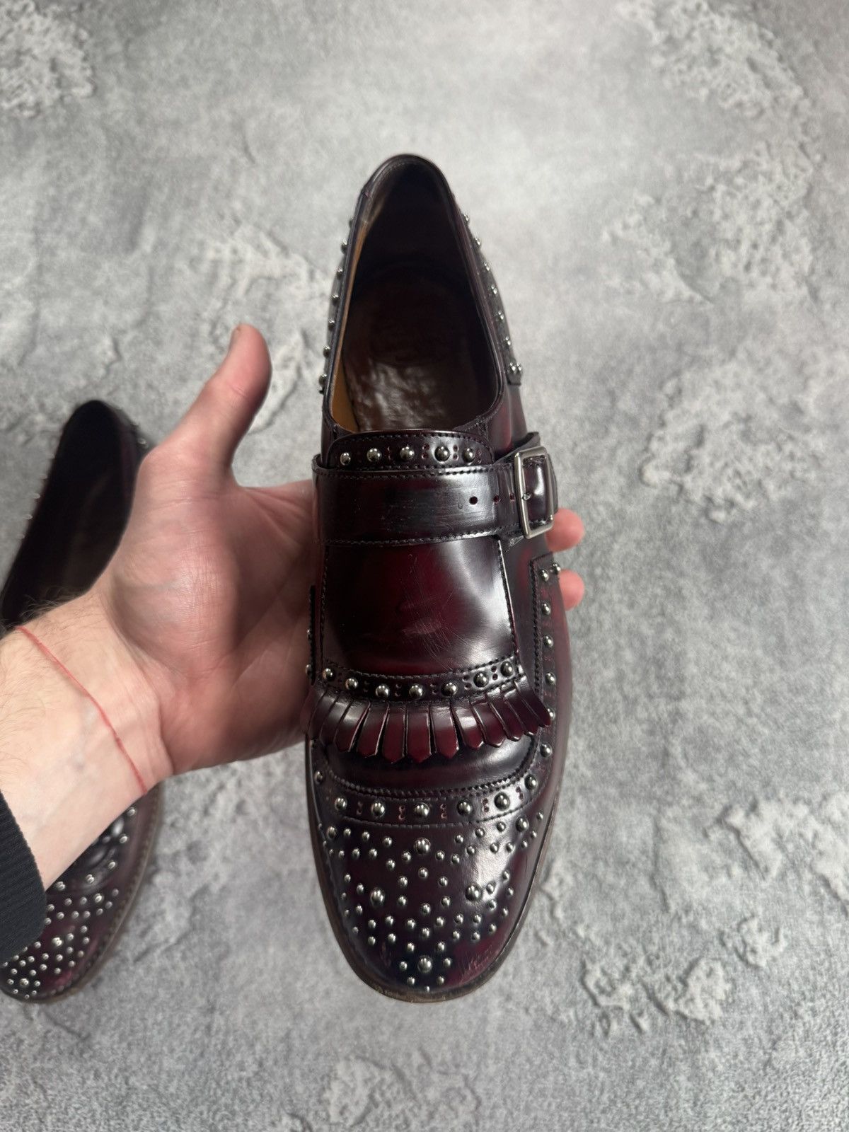 Church's Church’s Shanghai Leather Brogue Fringed Loafers monk shoes Size US 7.5 / IT 37.5 - 9 Thumbnail