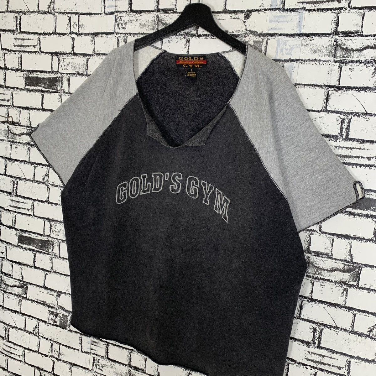Vintage Vintage Gold Gym Workout Sweatshirt Size US L / EU 52-54 / 3 - 2 Thumbnail