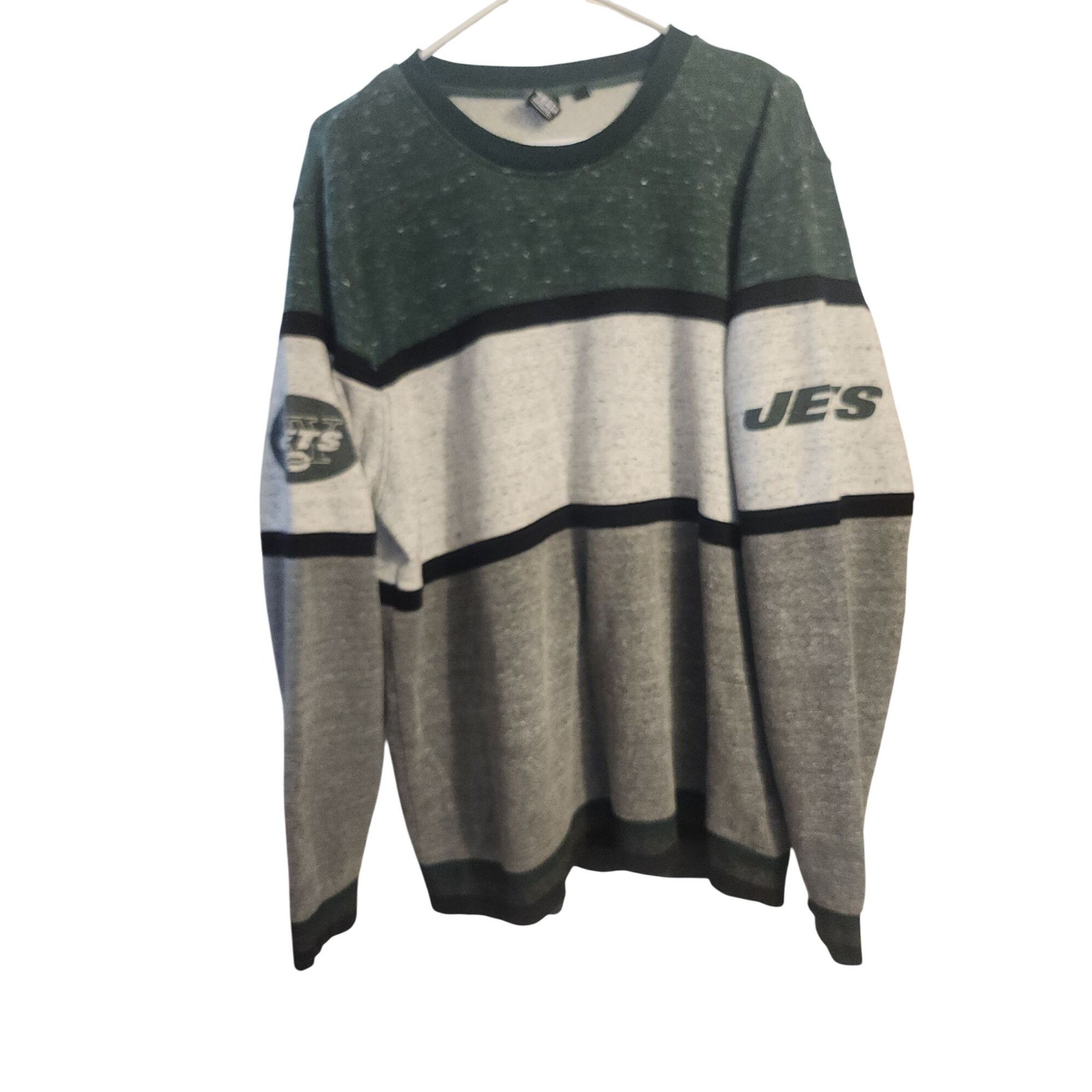 Other NY Jets NFL Team Apparel Sweatshirt Gray & Green Long Sleeve Size US XXL / EU 58 / 5 - 8 Thumbnail