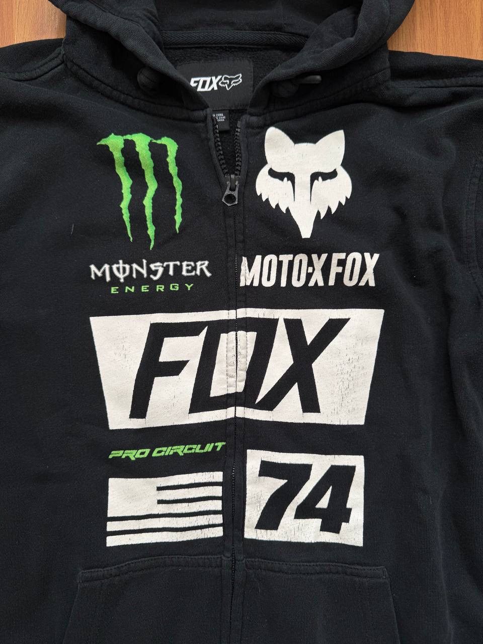 Fox Racing Rare Y2K Moncter Energy Fox Racing Zip Up Hoodie Size US M / EU 48-50 / 2 - 3 Thumbnail