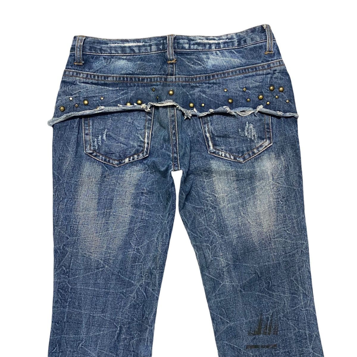 LOWBOX LOWBOX Denim Low Rise Flare Jeans Studded Size US 31 - 11 Thumbnail