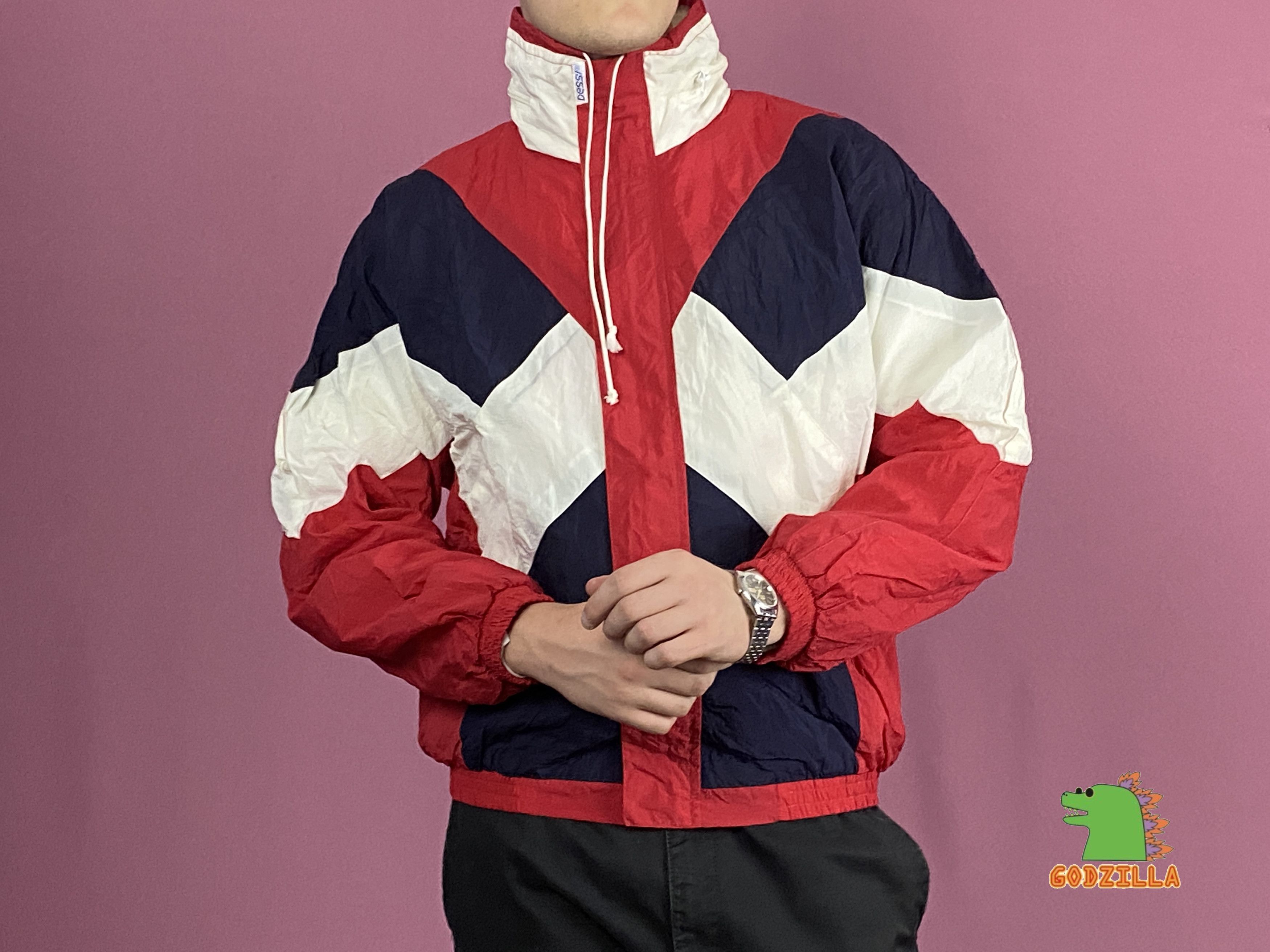 Vintage 90s Vintage Men's Windbreaker Jacket - M Size US M / EU 48-50 / 2 - 4 Thumbnail