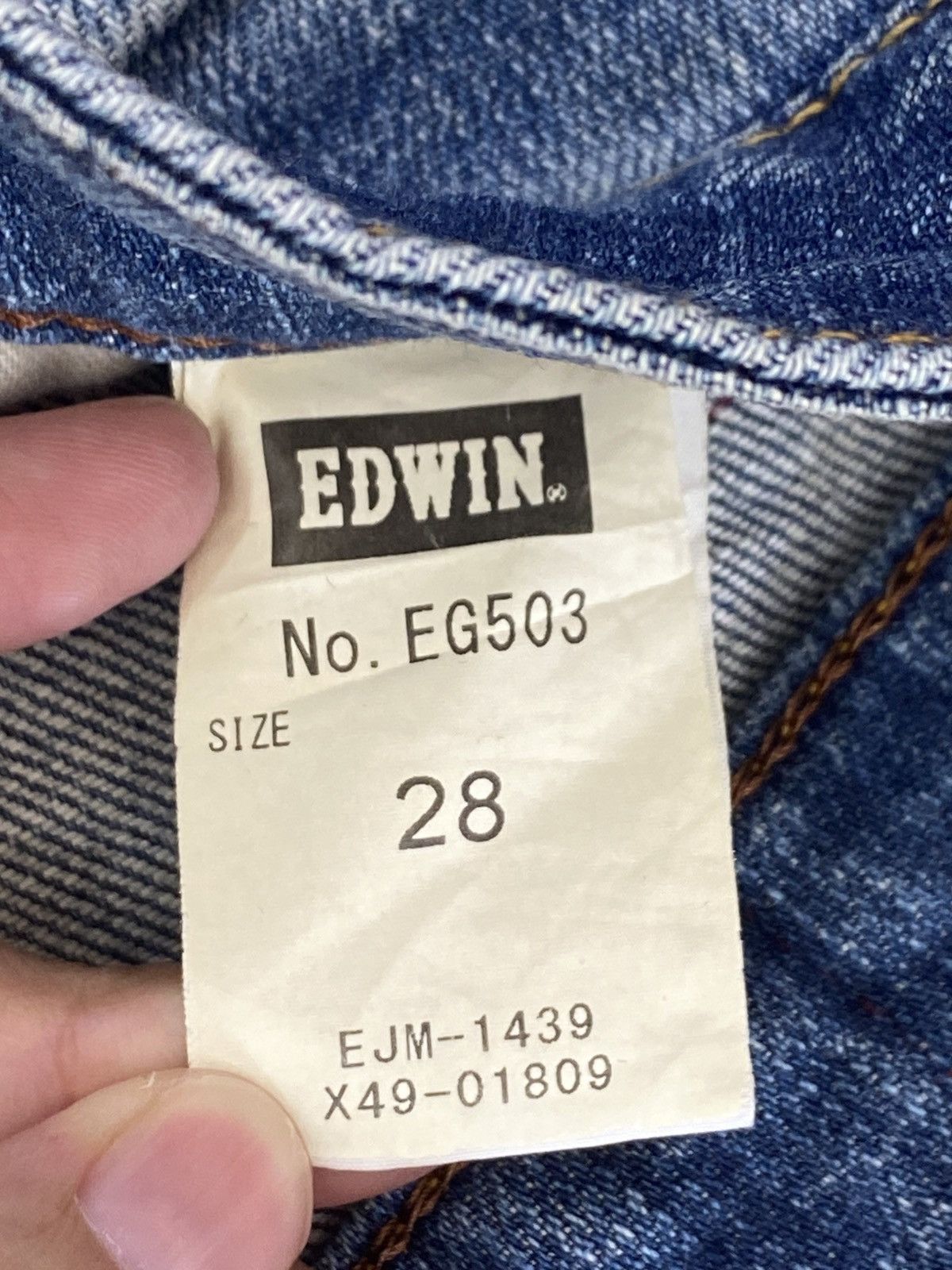 Edwin Blue Trip Edwin Blue Wash Style Distress Jeans Size US 29 - 9 Thumbnail