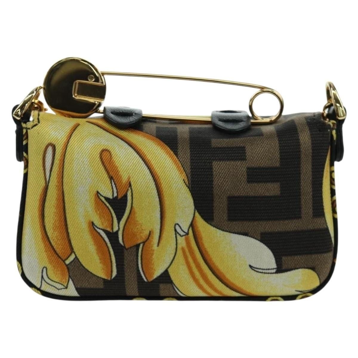 Fendi Fendi Nylon x Versace Fendace Mamma Baguette Pouch Black Size ONE SIZE - 2 Thumbnail