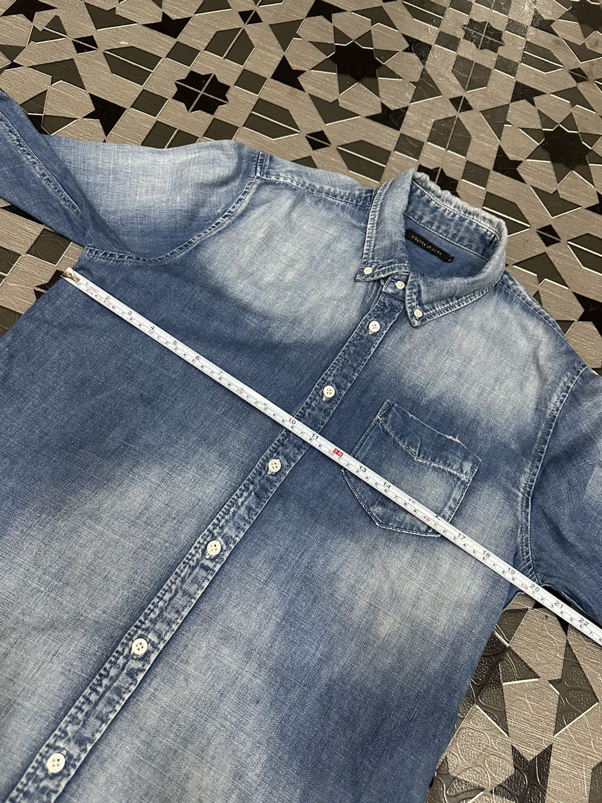 GOSTAR DE FUGA Gostar De Fuga Japan Denim Acid Wash Button Up Shirt Size US M / EU 48-50 / 2 - 19 Thumbnail