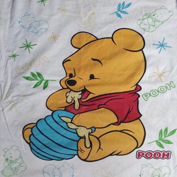 Vintage Vintage 90s Winnie The Pooh AOP Ringer T-Shirt Size US XL / EU 56 / 4 - 1 Thumbnail