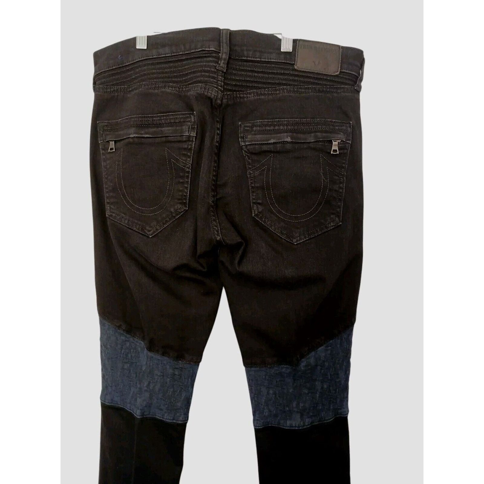 True Religion True Religion ROCCO MOTO Relaxed Skinny Jeans Sz 32 Black Size US 32 / EU 48 - 5 Thumbnail