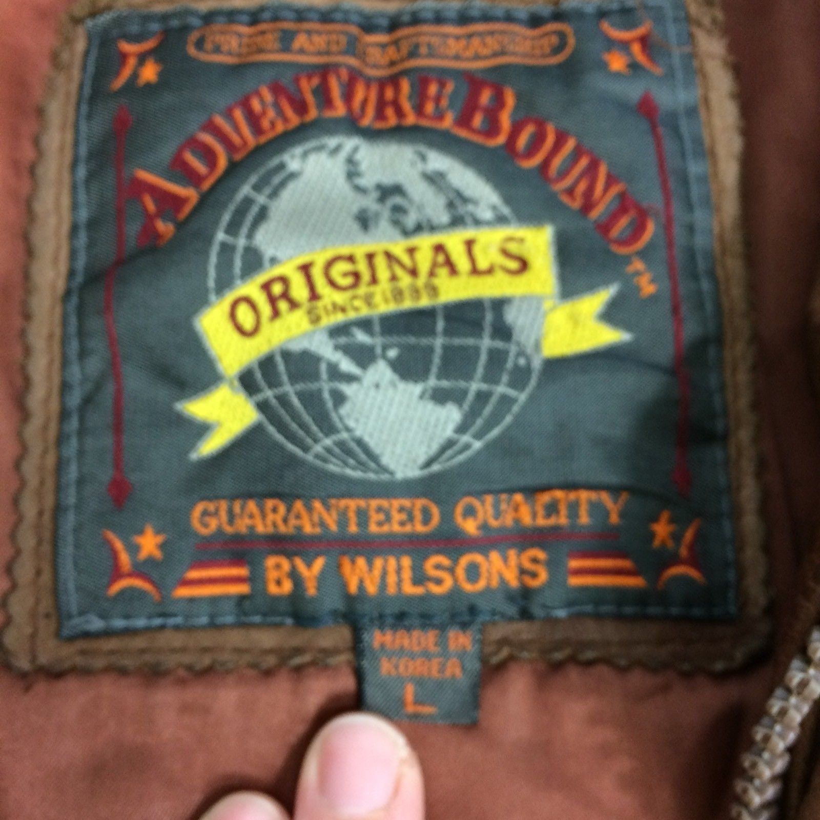 Wilsons Leather Vtg Wilsons Adventure Bound HEAVY Nubuck Leather Jacket Size US L / EU 52-54 / 3 - 5 Thumbnail