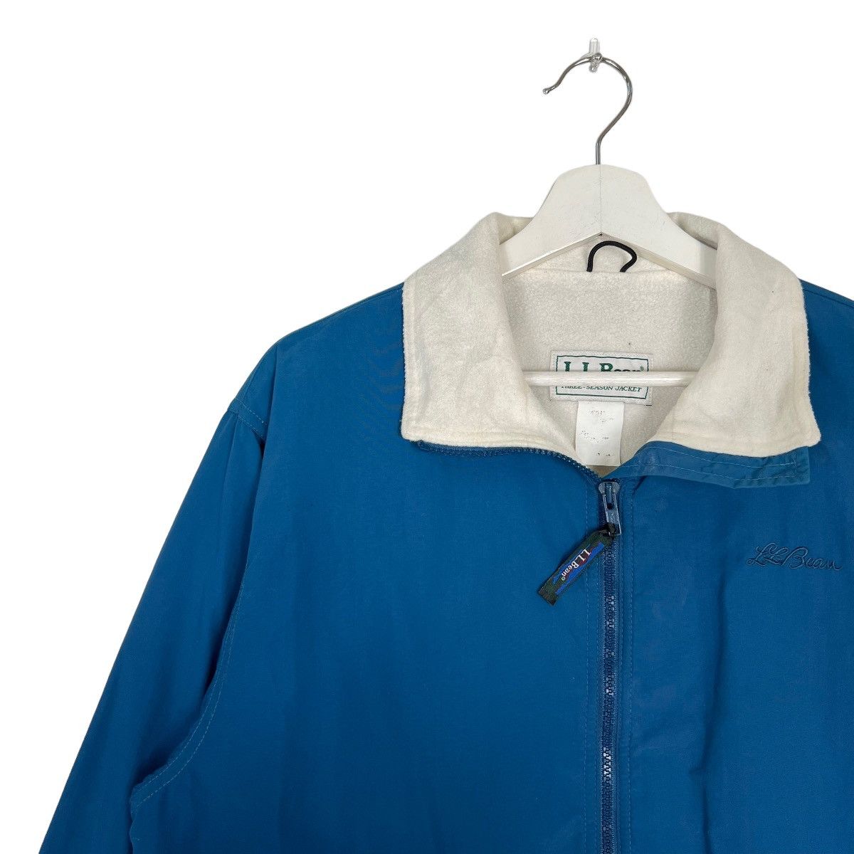 L.L. Bean 🔥 1990s VINTAGE LL BEAN FLEECE LINING BOMBER JACKET Size US M / EU 48-50 / 2 - 7 Thumbnail
