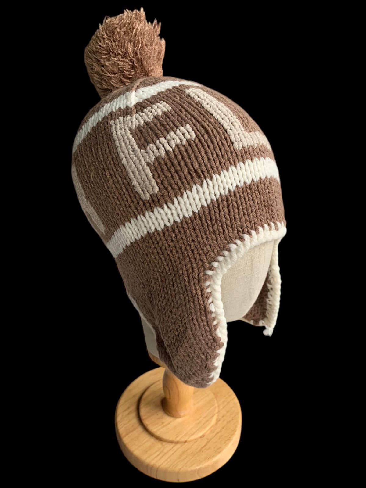Japanese Brand × Kapital × Vintage FLOWER CIRCLE KNITTED WINTER SESSIONS EAR FLAP BEANIE HATS Size ONE SIZE - 1 Thumbnail