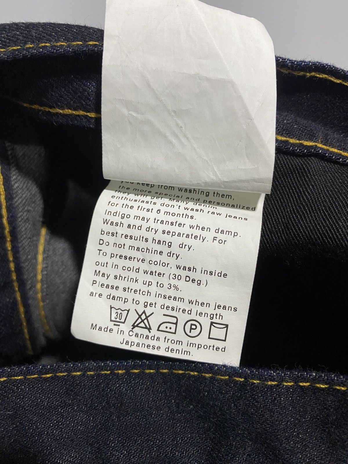Naked & Famous Super Guy Deep Indigo Stretch Selvedge Jeans Size US 34 / EU 50 - 13 Thumbnail