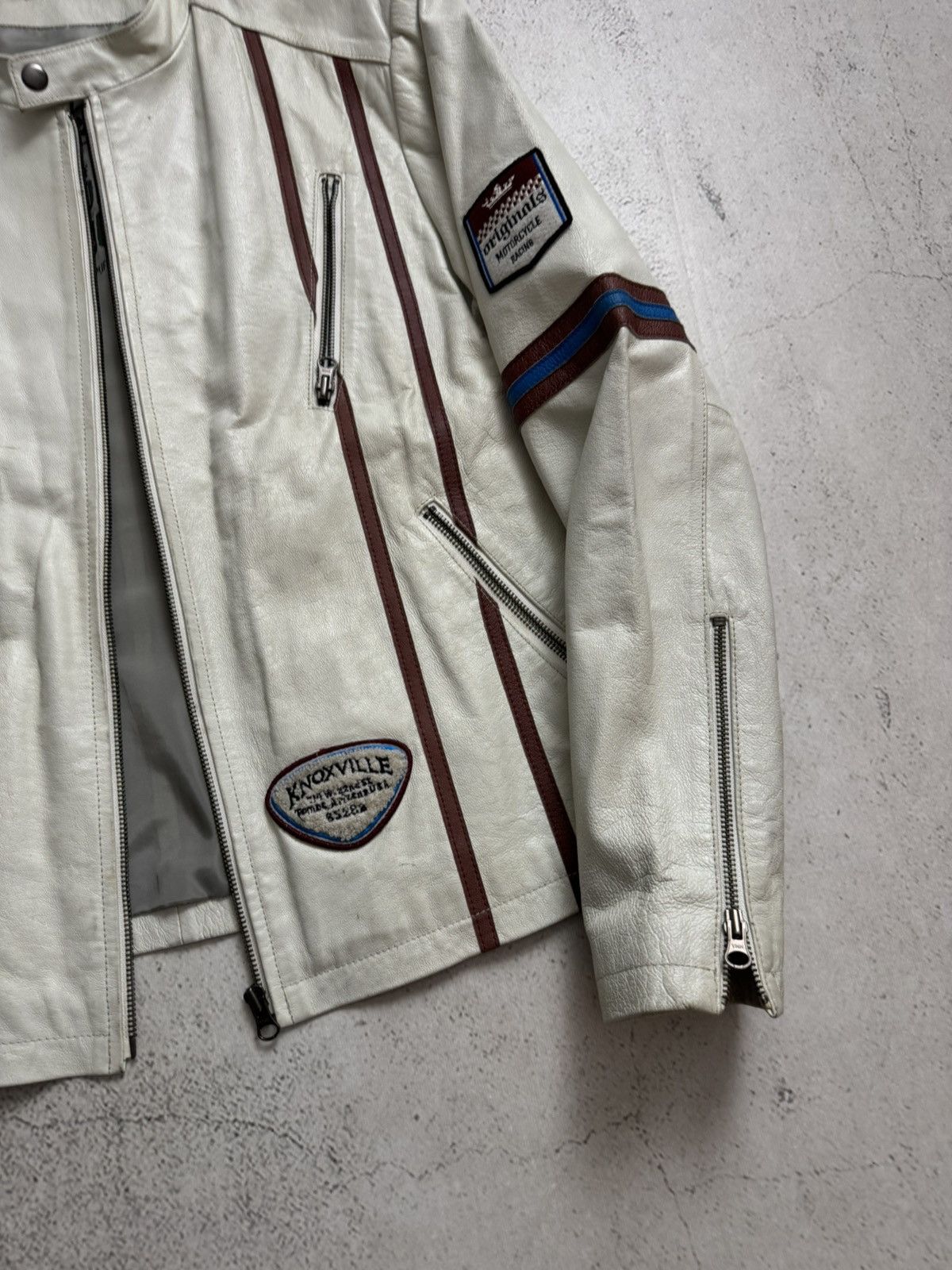Angelo Litrico Angelo Litrico Knoxville Motorcycle Racing Leather Jacket Size US M / EU 48-50 / 2 - 5 Thumbnail
