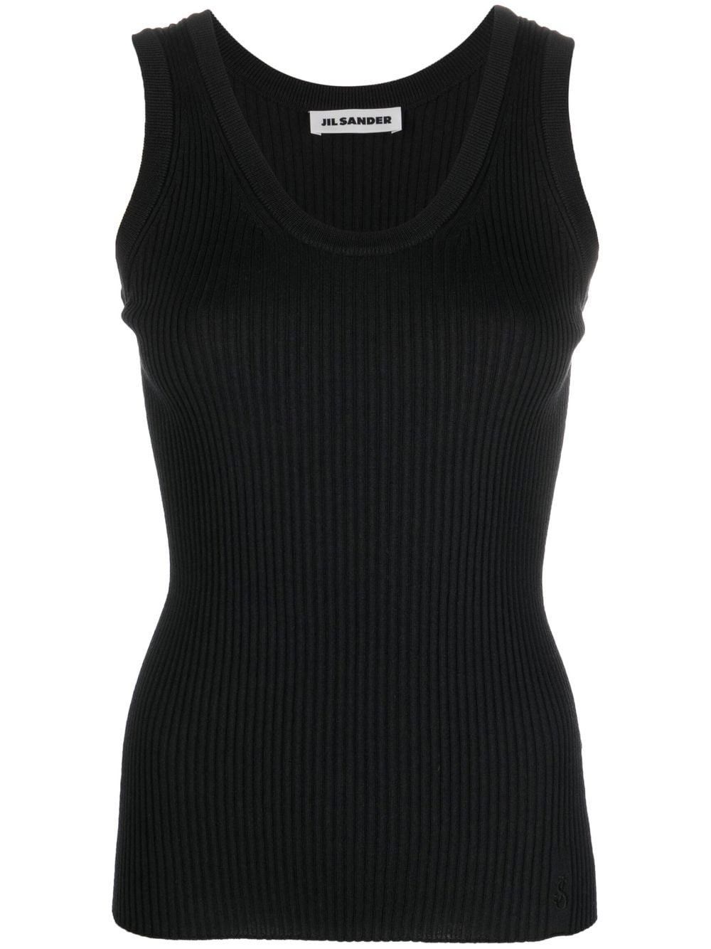 Jil Sander o1y1025 Sleeveless Sweater in Black Size XS / US 0-2 / IT 36-38 - 1 Thumbnail