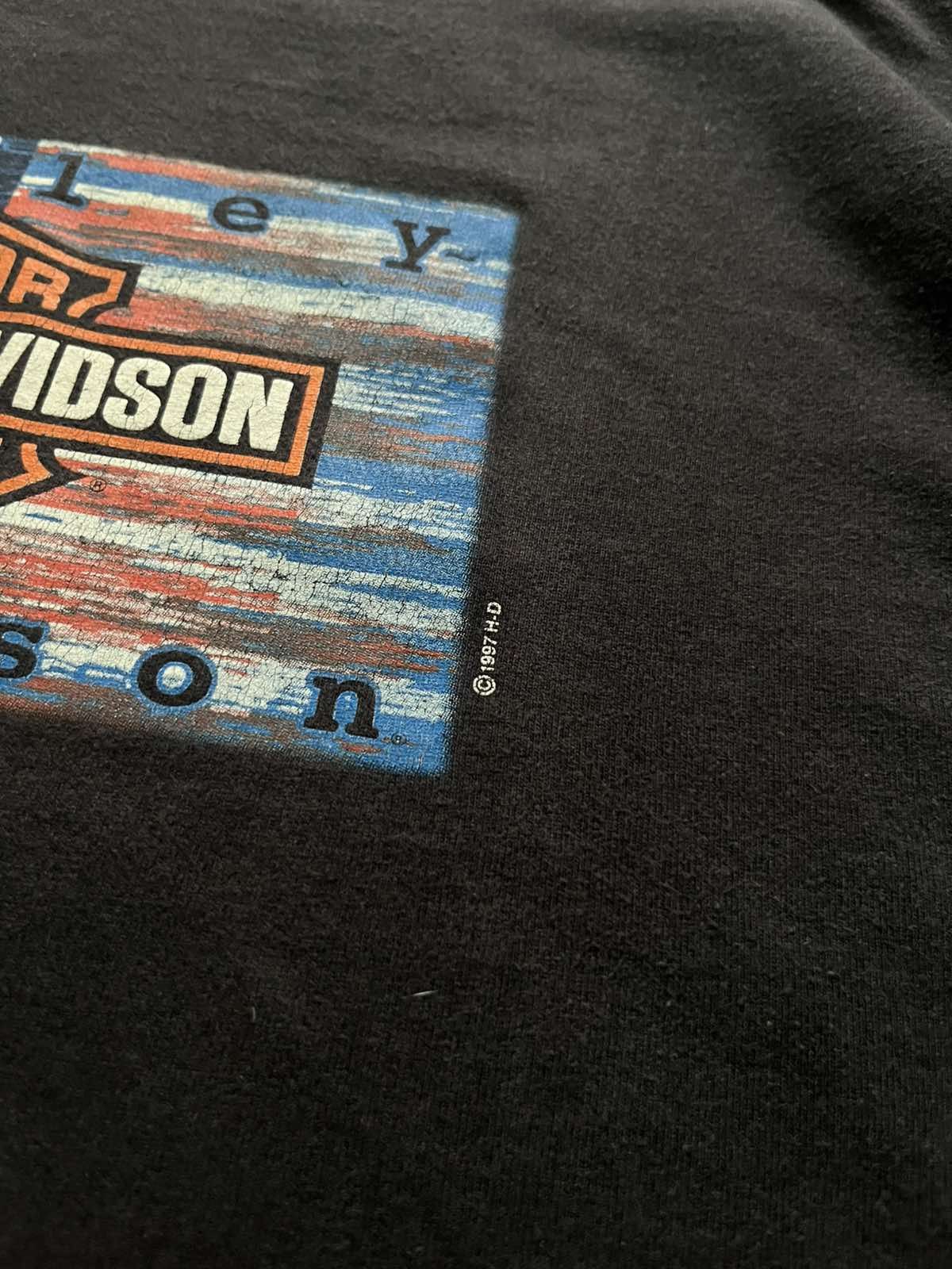 Harley Davidson Harley Davidson USA Motorcycle 1997 Tee Made in U.K Merch Size US XL / EU 56 / 4 - 4 Thumbnail