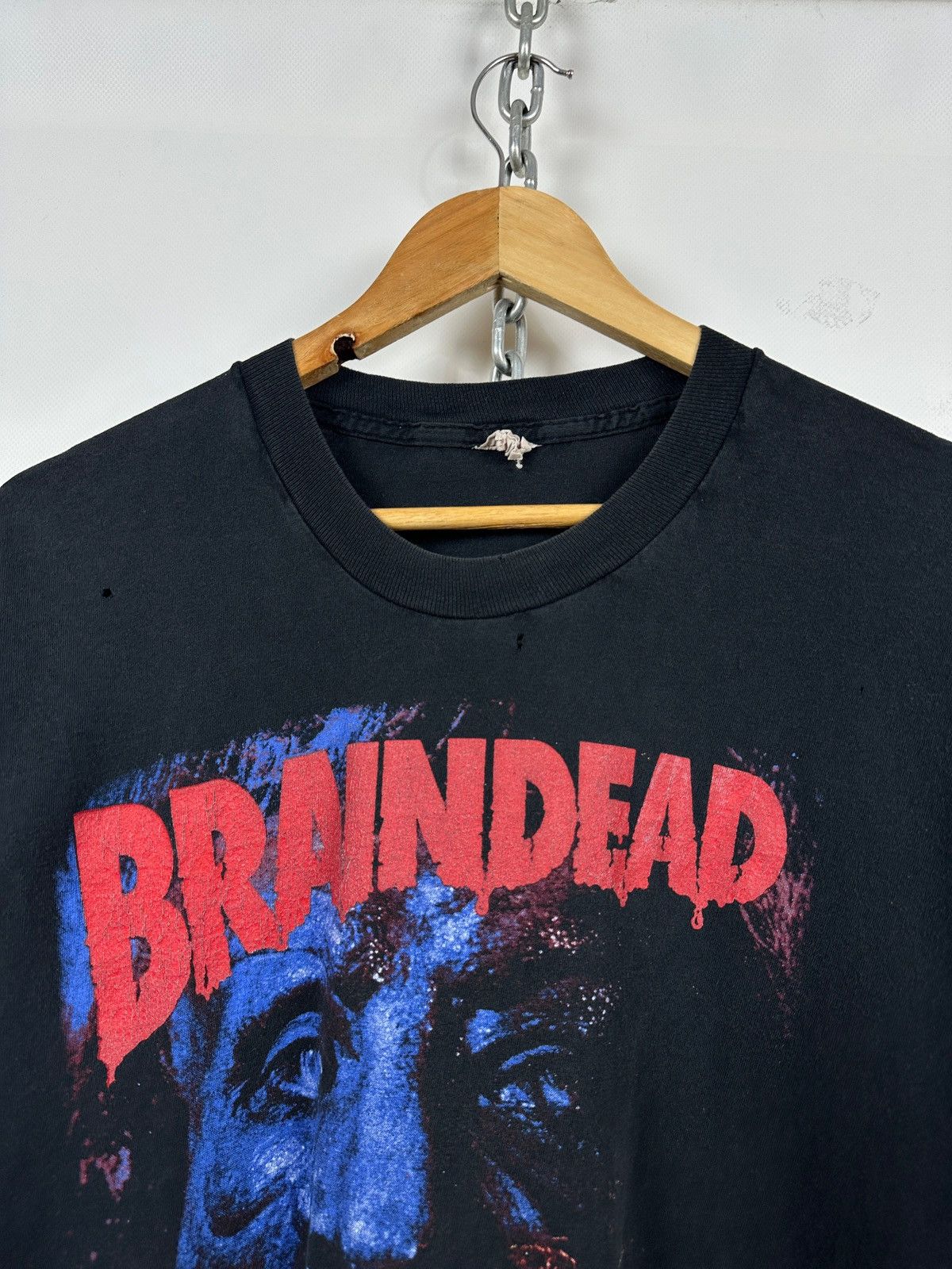 Vintage 1992 Vintage Braindead aka Dead Alive Peter Jackson T-Shirt Size US XL / EU 56 / 4 - 7 Thumbnail