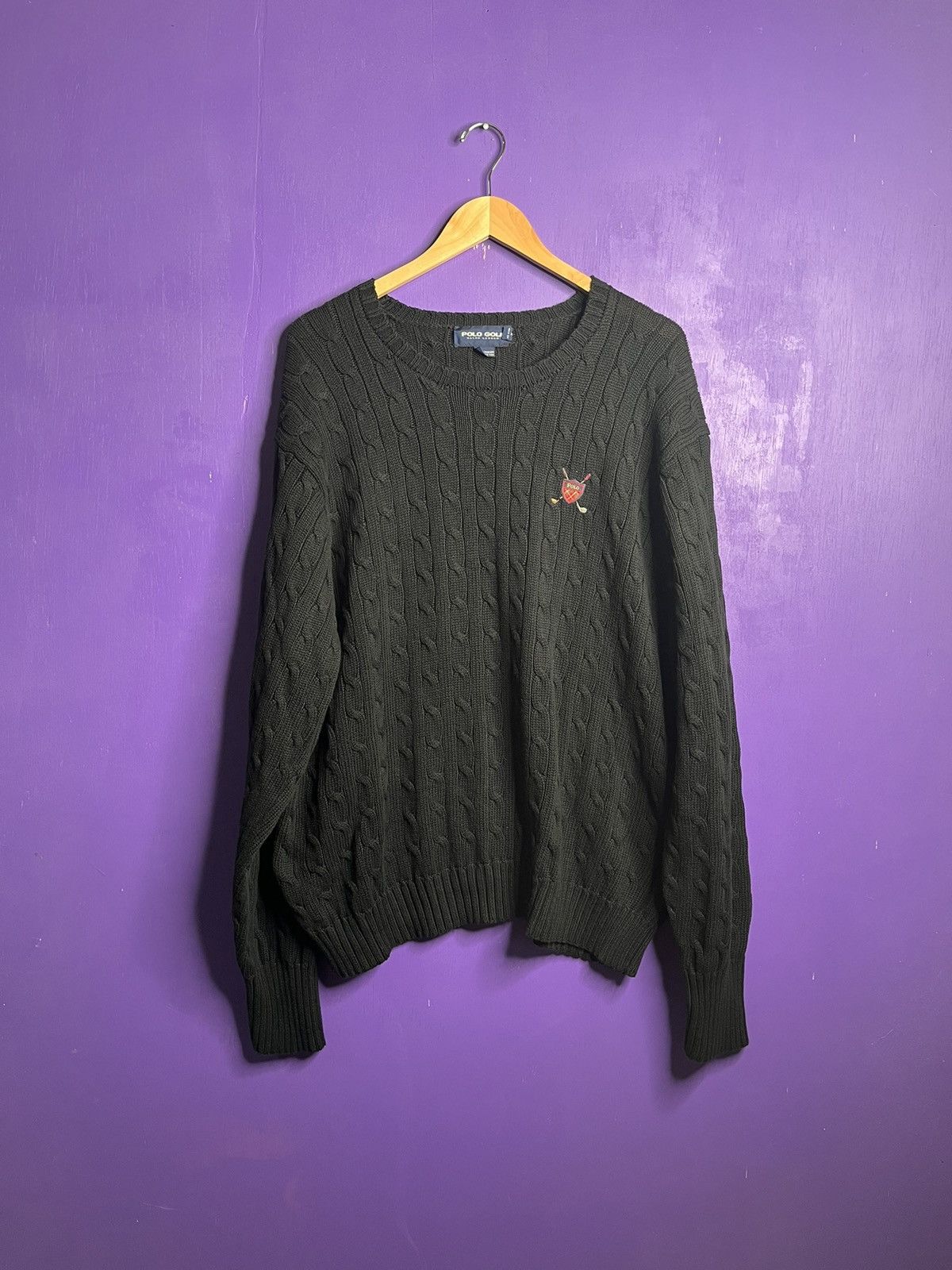 Polo Ralph Lauren × Vintage Vintage 90s Polo Ralph Lauren golf logo sweater Size US XXL / EU 58 / 5 - 1 Thumbnail