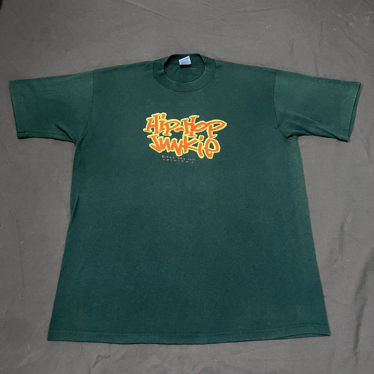 Rap Tees VeryRare Vintage 90s Hiphop Junkie Nice Smooth Art Eric Orr Size US XL / EU 56 / 4 - 2 Thumbnail