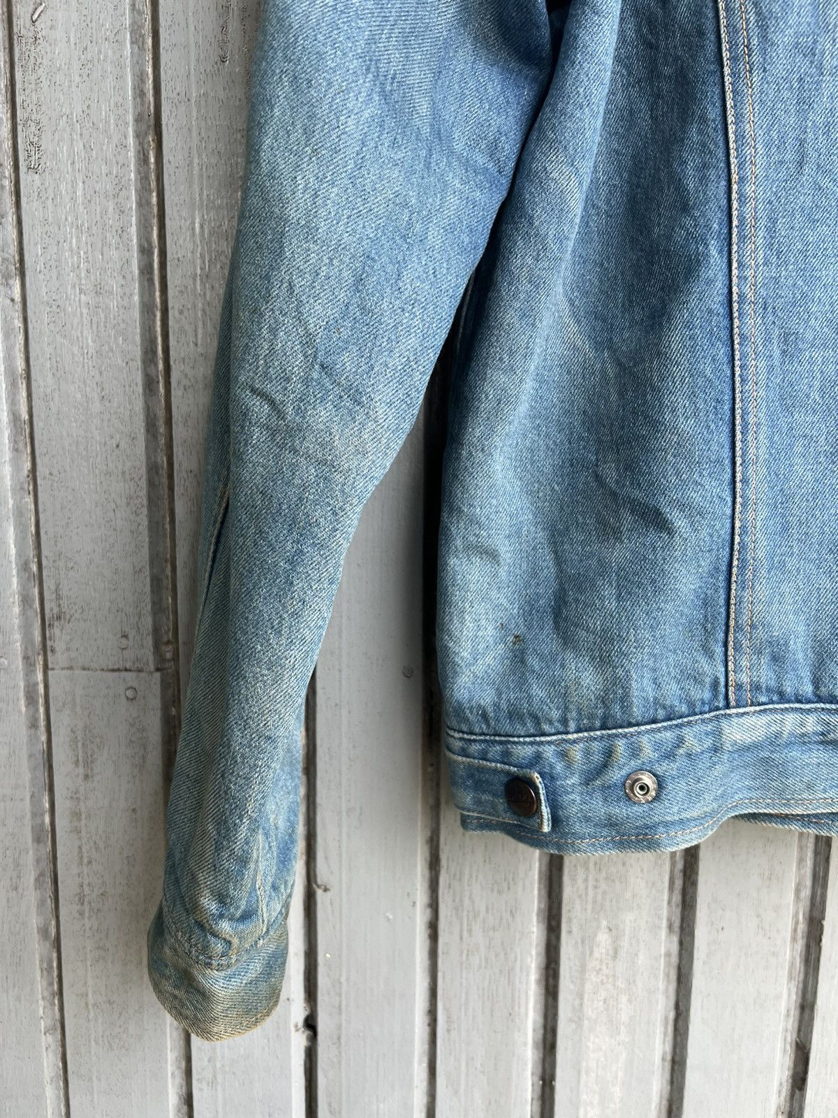 Japanese Brand × Vintage Vtg half denim jacket Size US S / EU 44-46 / 1 - 10 Thumbnail