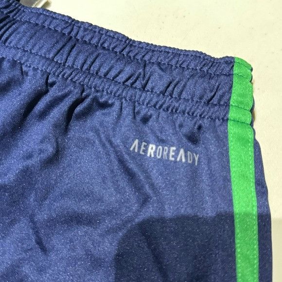 Adidas NWT ADIDAS CUTOM BLUE/GREEN AREOREADY AHTLETIC SHORTS SZ SMA Size US 28 / EU 44 - 7 Thumbnail
