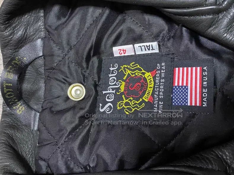 Schott Schott Men's leather jacket Size US XS / EU 42 / 0 - 5 Thumbnail