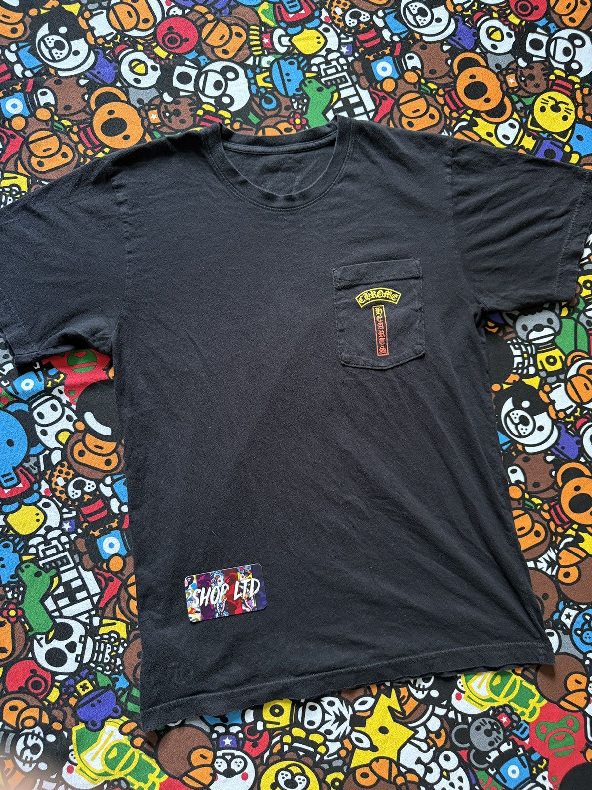 Chrome Hearts Chrome Hearts Black Gradient Pocket Logo Tee Size US M / EU 48-50 / 2 - 3 Thumbnail