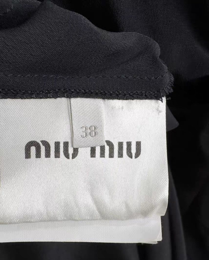 Miu Miu Miumiu blue silk short-sleeved shirt Size M / US 6-8 / IT 42-44 - 7 Thumbnail