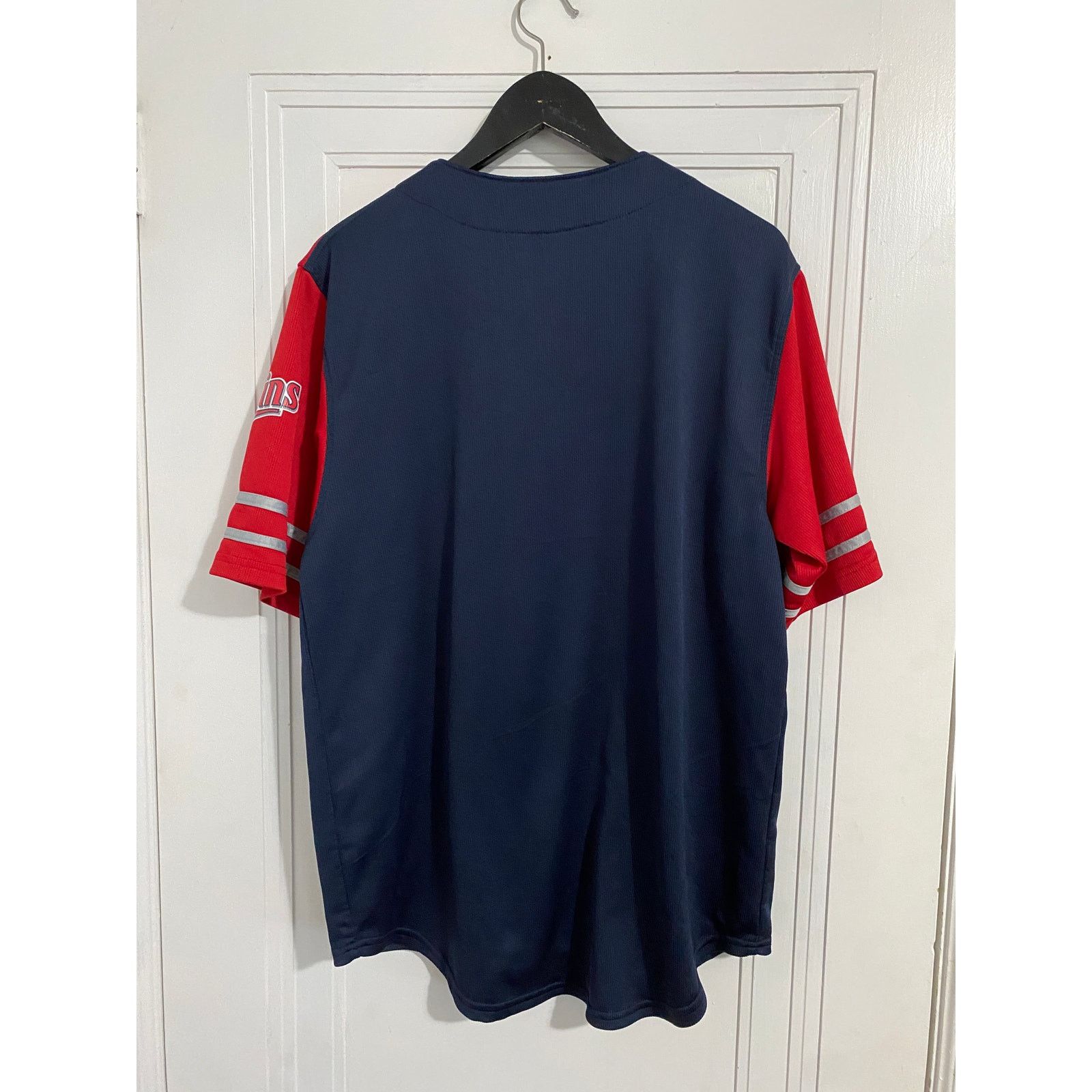 MLB Minnesota Twins Blue Baseball Jersey Men's Size Large Size US L / EU 52-54 / 3 - 5 Thumbnail