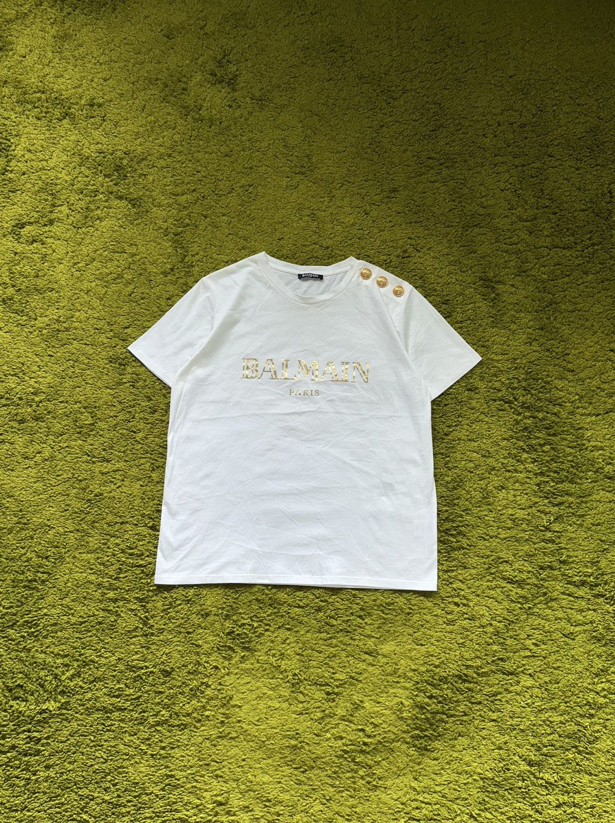 Balmain Balmain luxury big logo t-shirt Size M / US 6-8 / IT 42-44 - 1 Thumbnail