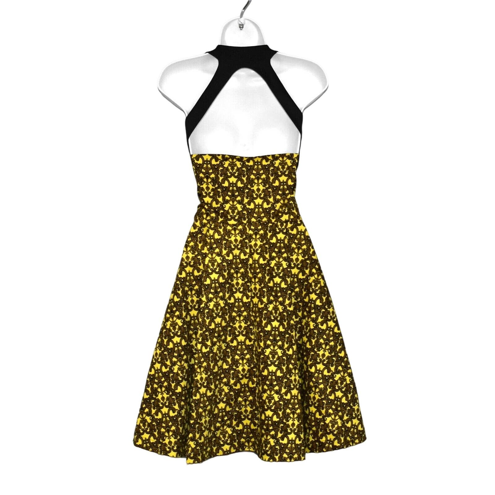 Robert Rodriguez ROBERT RODRIGUEZ Fit Flare Pleated Filigree Print Dress Sz 6 Size M / US 6-8 / IT 42-44 - 5 Thumbnail