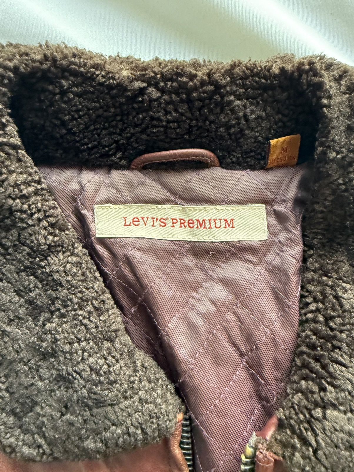 Levi's Vintage Clothing Levi’s Premium - Bomber Shearling Collar, Distressed Brown Size US M / EU 48-50 / 2 - 2 Thumbnail
