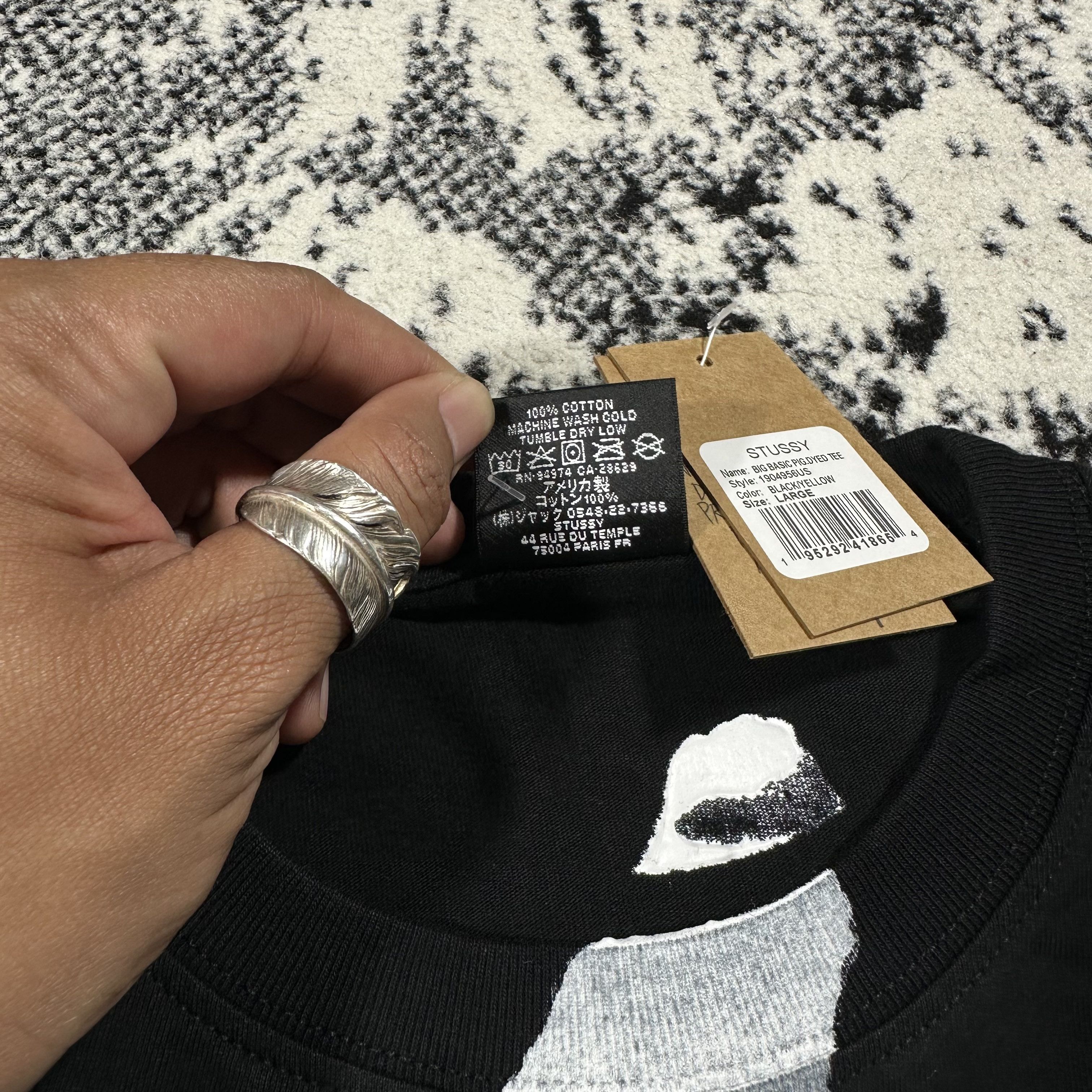 Stussy STUSSY BIG BASIC PIG DYED TEE Size US L / EU 52-54 / 3 - 5 Thumbnail