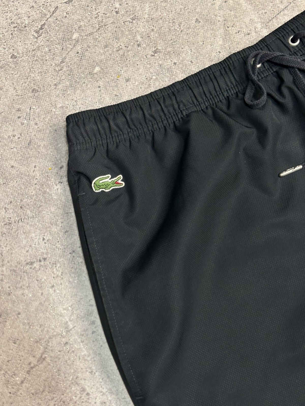 Lacoste Vintage Lacoste black track pants nylon minimal Y2K sport Size US 38 / EU 54 - 6 Thumbnail