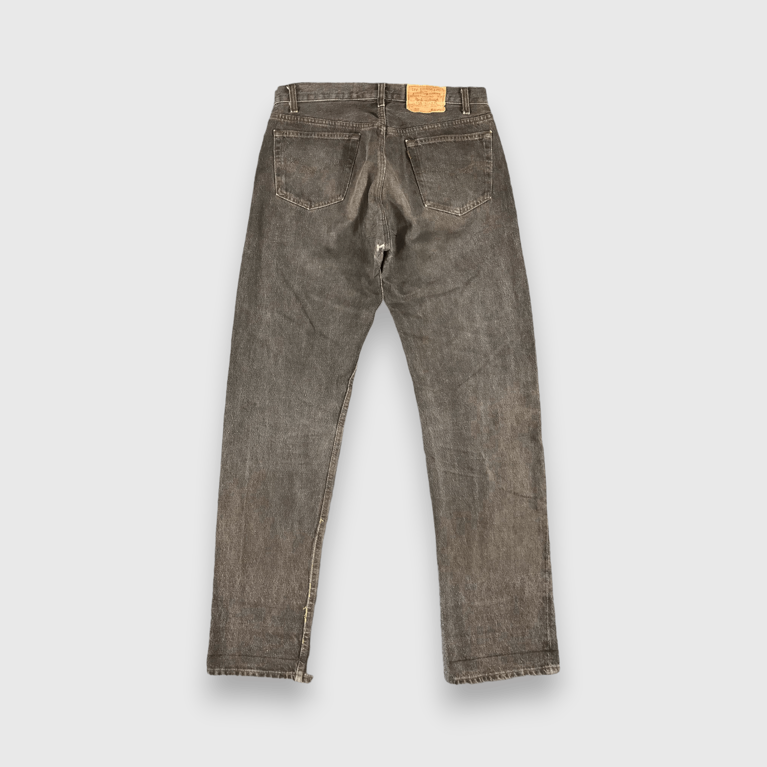 Levi's 90s Vintage Levis 501 Earth Tone Jeans-J1386 Size US 34 / EU 50 - 2 Thumbnail