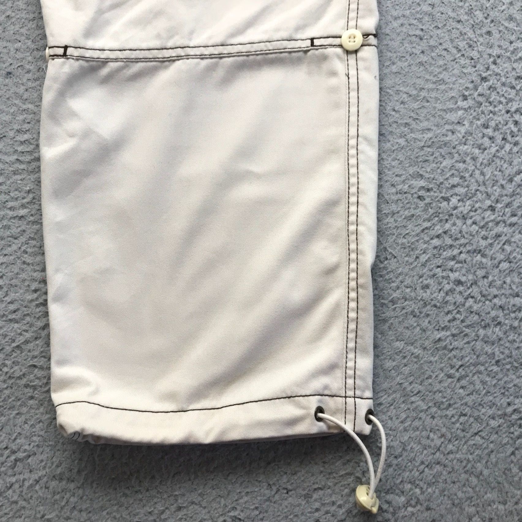 Vintage VINTAGE Clench Cargo Pants Jeans Mens 32x30 Twill Brown Beige Wide-Leg Convertible Baggy Casual Size US 32 / EU 48 - 6 Thumbnail