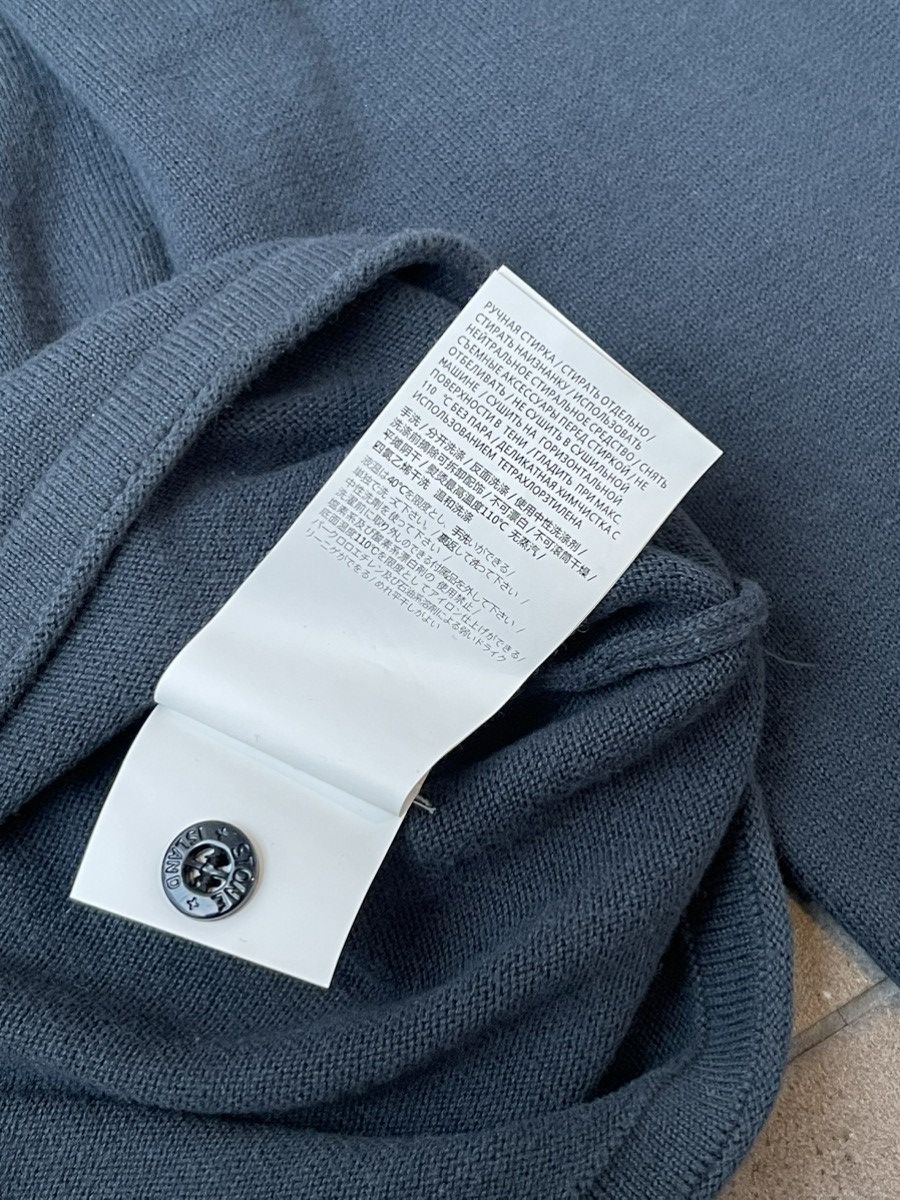Stone Island Stone Island Navy Grey Striped White Sleeve Thin Sweater Size US M / EU 48-50 / 2 - 19 Thumbnail