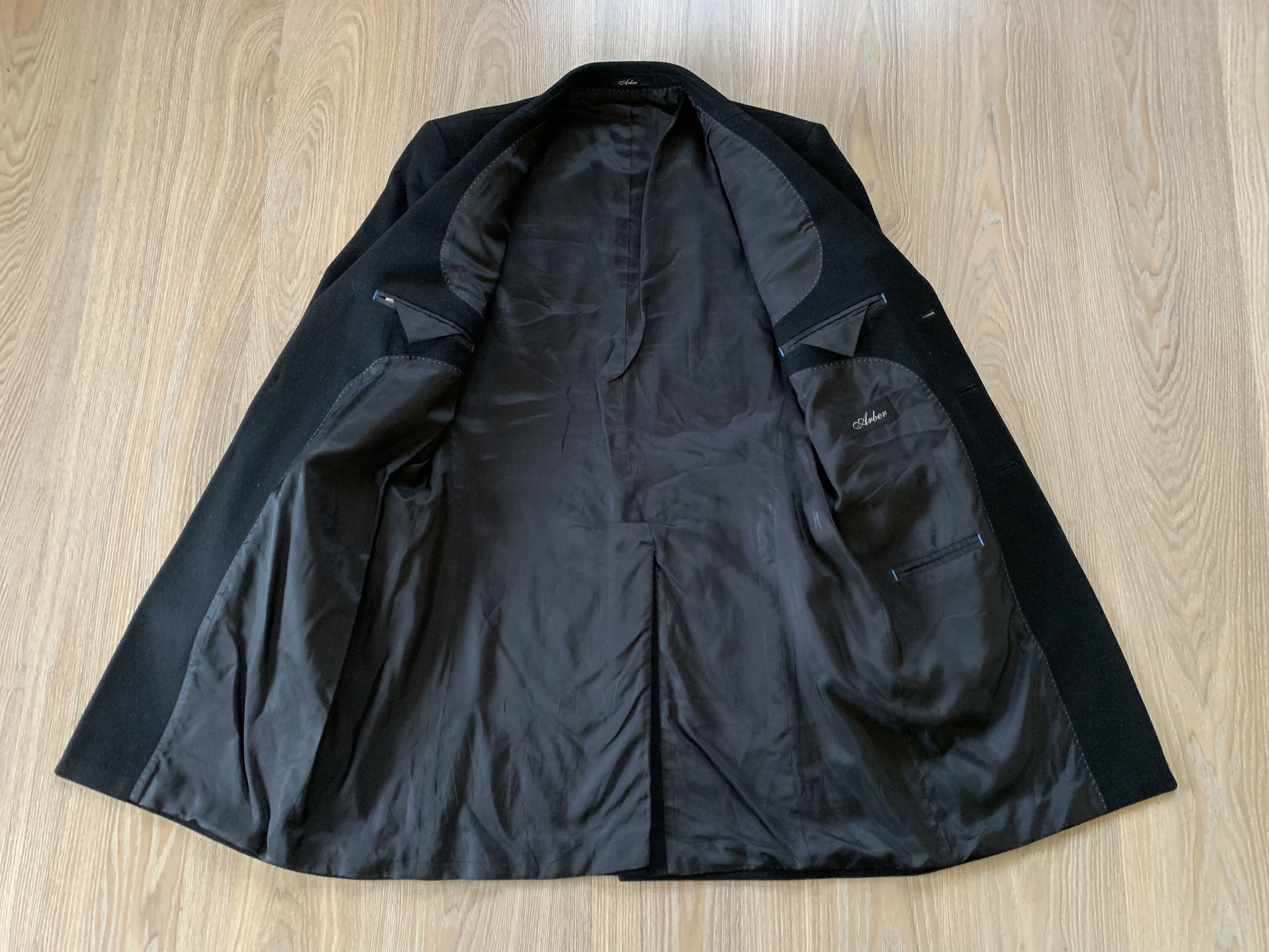 Designer × Vintage Arber Long Wool Black Coat Size US M / EU 48-50 / 2 - 5 Thumbnail