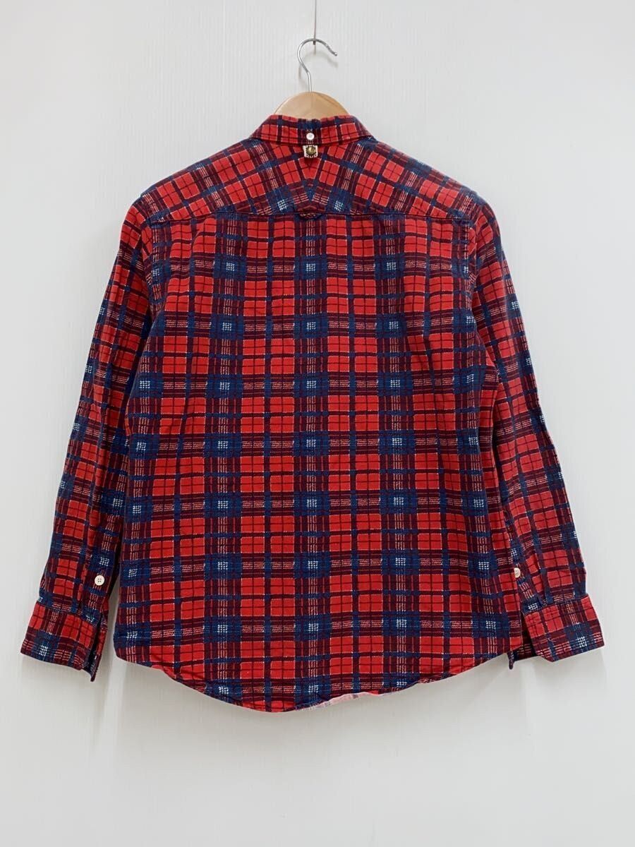 Visvim Red Cotton Long Sleeve Shirt Size US S / EU 44-46 / 1 - 2 Thumbnail