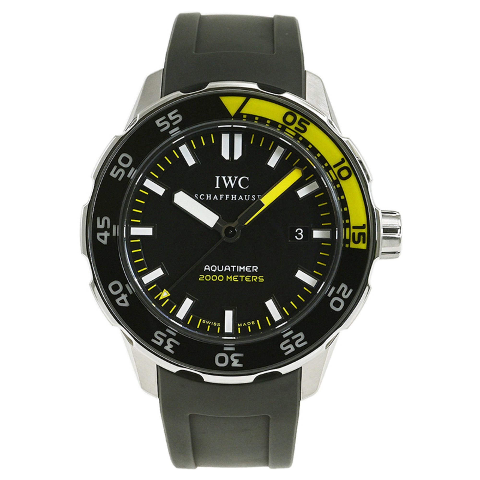 image of Iwc Schaffhausen Iwc Aquatimer Automatic 2000 Watch Iw356802 in Black, Women's