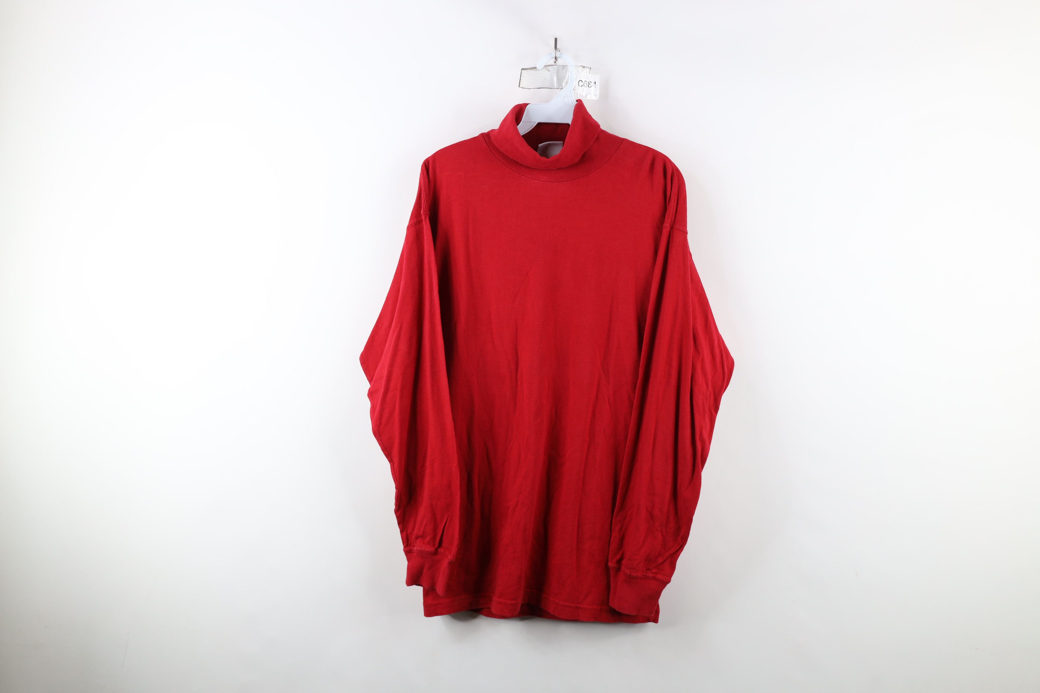Vintage Vintage 90s Streetwear Blank Long Sleeve Turtleneck T-Shirt Size US S / EU 44-46 / 1 - 1 Thumbnail