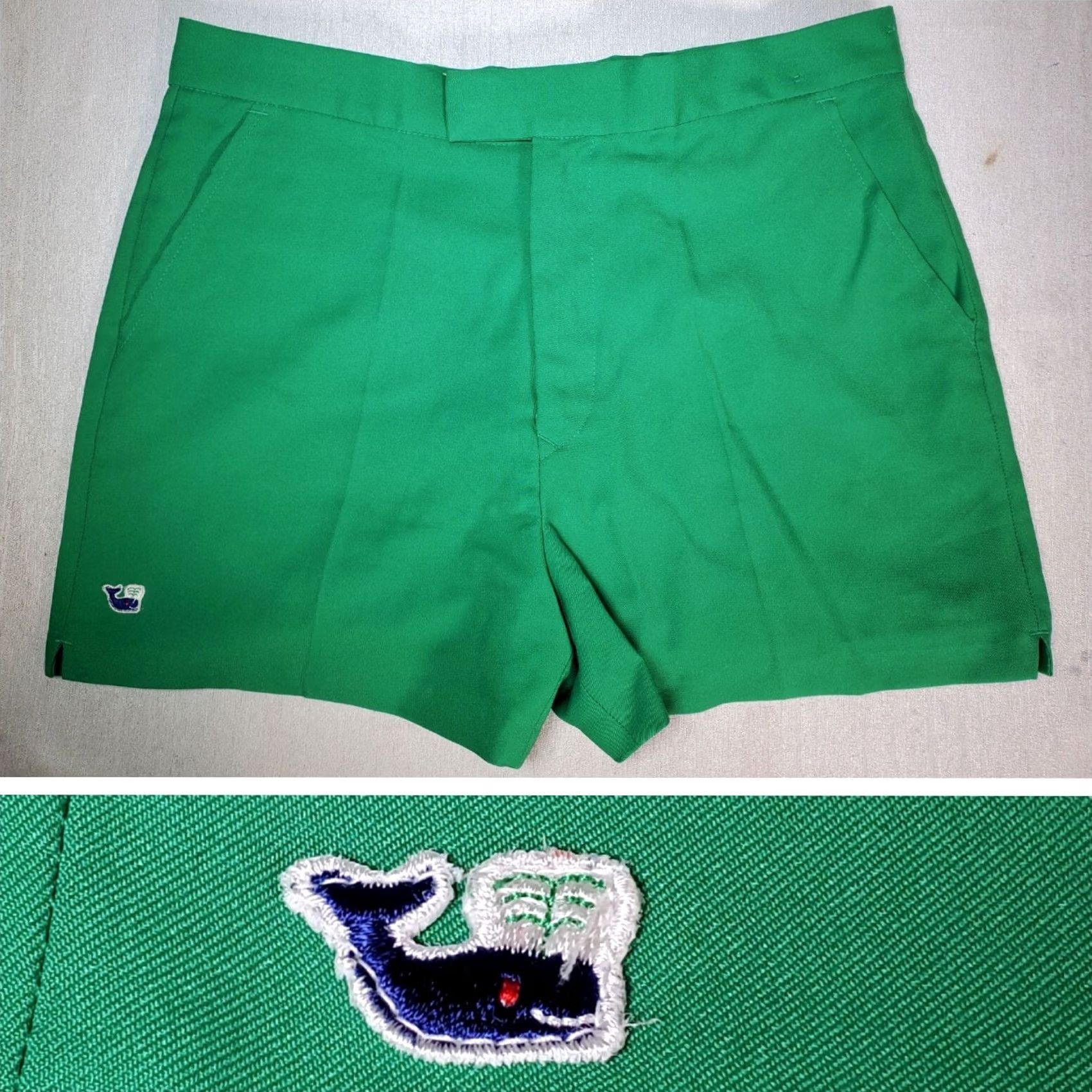 Vintage VINTAGE The Whaler Bermuda Shorts Green Chino Button Tab Adjustable Waist Mens 36 Size US 36 / EU 52 - 2 Thumbnail